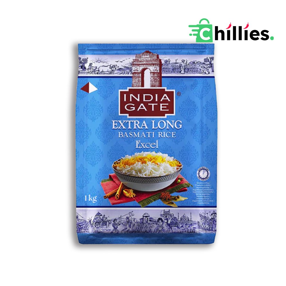 CL1333 India Gate Extra Long Basmthi Rice 1Kg Chillies Malta